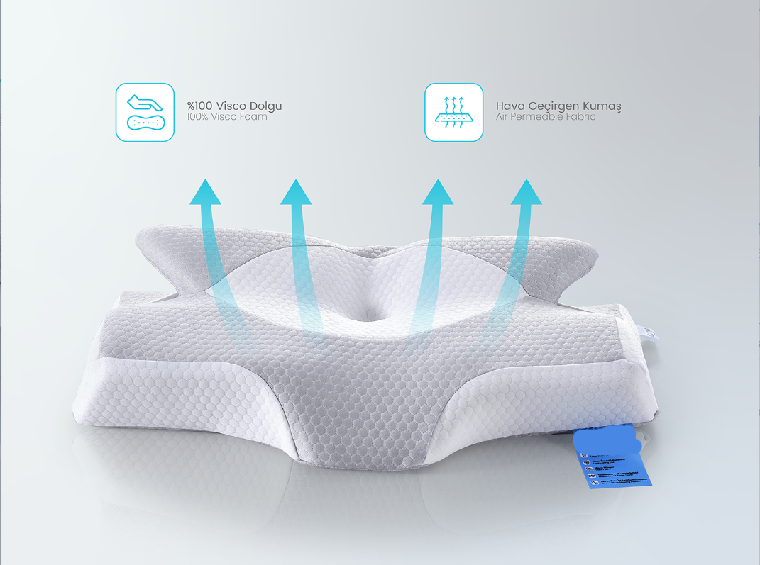 Servikal Soft Boyun Yastık - 64x28x12,5 cm